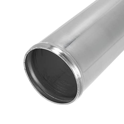 X AUTOHAUX OD 3" 76mm Length 12" 300mm Aluminum Alloy Tube Intercooler Pipe Straight Air Intake Tube Silver Tone for Car - size: 3 Inch