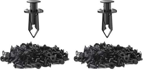 100pcs 8mm Fender ATV Push Retainer Clips Fastener for Honda Suzuki Kawasaki Polaris Sportsman Rangers RZR Replace 7661855 (Pack of 2) - size: One Size (Pack of 2)