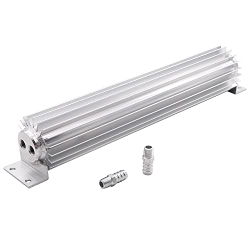 Universal 15" Dual Pass Aluminum Finned Transmission Oil Cooler - size: 15" Oil Cooler