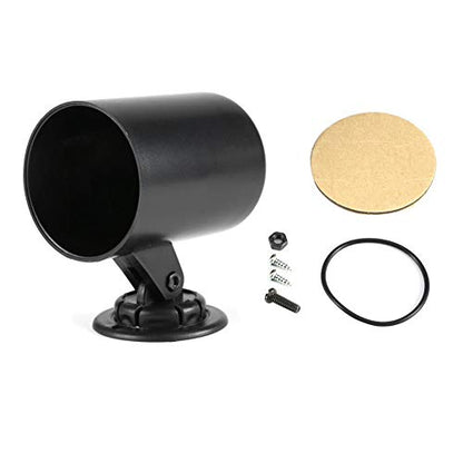 KIMISS Single Gauge Holder for Car & Truck, Universal Dash Mount Pod, Vehicle Meter Cup for 52mm 60mm Gauges, Black