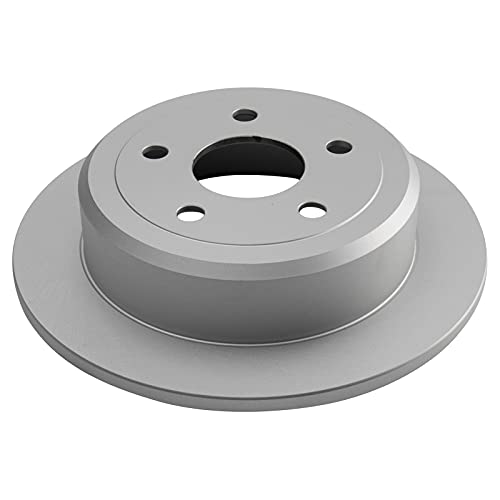 TRQ Rear Brake Pad and Rotor Set Ceramic Solid G Coated Rotors - style: BKA14745