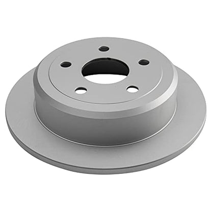 TRQ Rear Brake Pad and Rotor Set Ceramic Solid G Coated Rotors - style: BKA14745