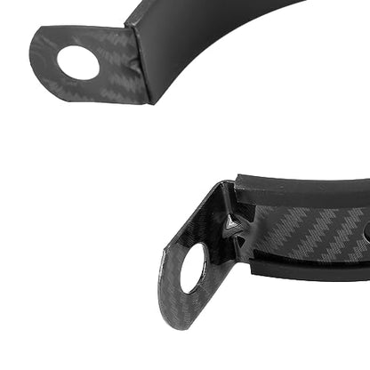 F FIERCE CYCLE 89mm 3.5" 3 1/2 Inch Motorcycle Exhaust Band Joint Clamp Muffler Pipe Stainless Steel Black - color: Black