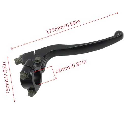 Black Left Right 22mm 7/8" Universal Clutch Brake Handle Levers Perch for CRF50 CRF70 CRF80 CRF100 CRF150 XR50 XR80 XR100 Xtreme 125cc Chinese 110cc Pit Dirt Motor Bike Motocross