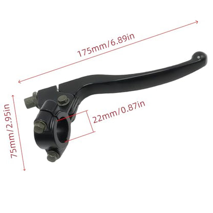 Black Left Right 22mm 7/8" Universal Clutch Brake Handle Levers Perch for CRF50 CRF70 CRF80 CRF100 CRF150 XR50 XR80 XR100 Xtreme 125cc Chinese 110cc Pit Dirt Motor Bike Motocross