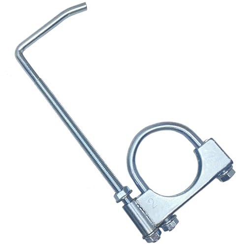 2" Universal Exhaust Clamp With Hanger, Muffler Hanger, Pack of 1 - size: 2"