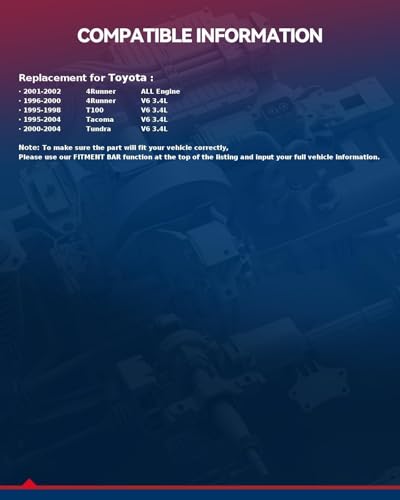KAX Timing Belt Kit for 1996-2002 Toyota 4Runner 3.4L, Replaces TS26295A - size: 13568-69095