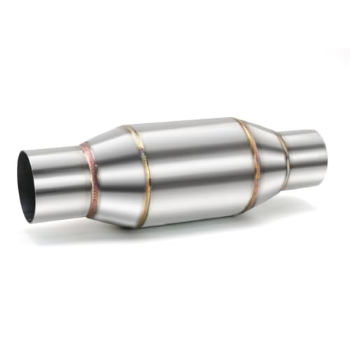 Exhaust Pipe Resonator Baffle Muffler DB Killer Quiet Mid Pipe Expansion Chamber Silencer Noise Eliminator Deadener for Motorcycle ATV UTV Go Kart (D), SCL-2018070016 - size: D