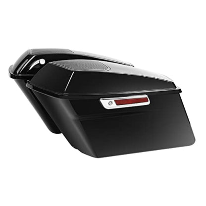TCT-MOTORPARTS Hard Saddlebag Saddle Bag w/ 6 x 9 Speakers Fit for Harley Touring 2014-2024 Models Electra Road Glide Street Road Glide King - color: Standard Saddlebags+/6x9" Speakers