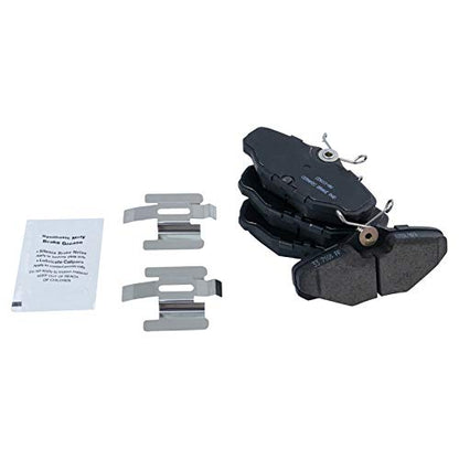 TRQ Front and Rear Brake Pad and Rotor Set Ceramic Vented Rotors - style: BKA11059