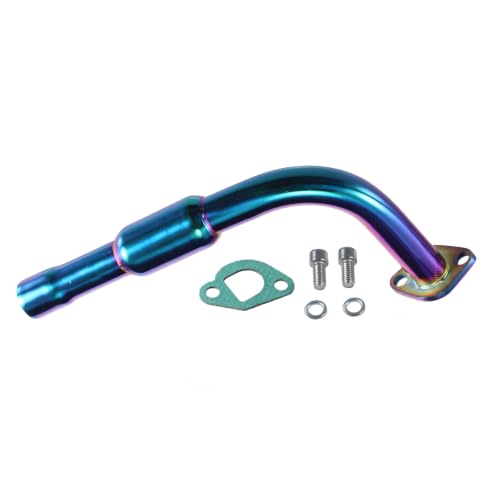 Colorful performance 212cc Mini Bike Exhaust Pipe With Female Thread - color: Colorful