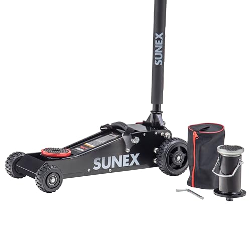 SUNEX Tools 2 Ton Big Wheel Jack, Model 6602RJ