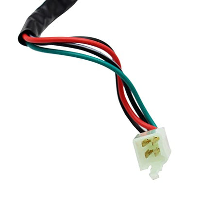 4 Wire Ignition Key Switch for 50cc 70cc 90cc 110cc 125cc Quad ATV 4 Wheeler Go Kart Scooter (Male Plug) - style: Male plug