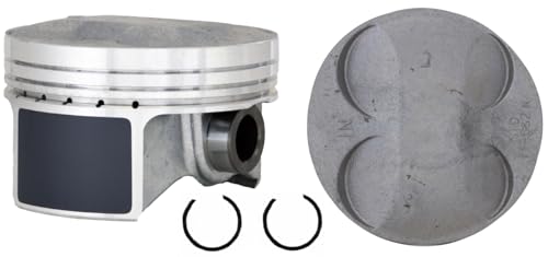 LowPricedAutoParts Set of 4 Pistons for 02-11 Honda/Acura 2.0L/1998 K20A2/K20Z1/K20Z3 | .50mm (.020 Oversized) | 86.50mm Bore Diameter