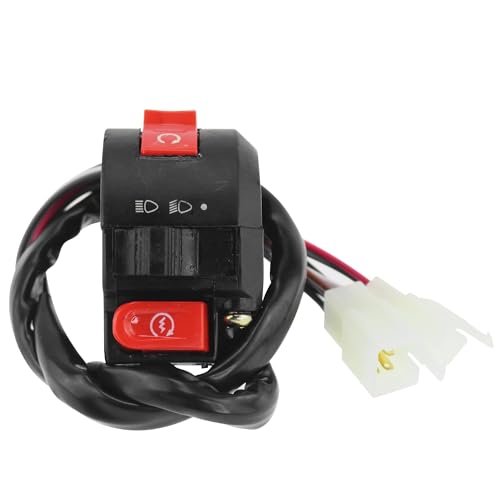 PRO BAT Left Kill Light Starter Switch 8 Wire 3 Function - style: 50cc Switch with Male Plugs
