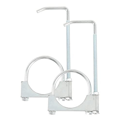 Exhaust Clamp With Hanger Fits 3" Exhaust Pipe, 2PCS - size: 3''