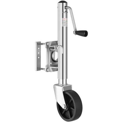 VEVOR Trailer Jack with Wheel, 1000 lbs Load Capacity, Heavy Duty Swivel Boat Trailer Jack with PP Single Wheel & Ergonomic Handle, 10-inch Lift, Fit for RVs, Boats, Horse Trailers, Utility Trailers - size: 1000lbs Upgraded (10-inch Lift)
