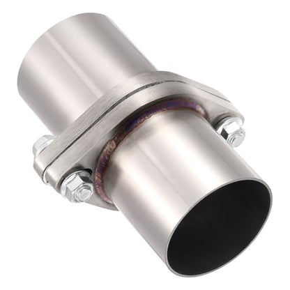 EVIL ENERGY 2 Bolt Exhaust Flange Repair Piping Kit, 304 Stainless Steel Exhaust Flange and Gasket Set with Bolts and Nuts, Universal Flange Replacement Kit for Quick Fix Repair (2.5") - size: 2.5"