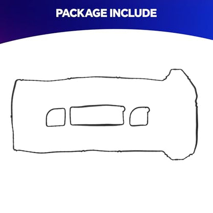 Valve Cover Gasket for Ford Escape Focus Fusion Ranger Transit Connect, for Lincoln MKZ, for Mazda 3 3 Sport 5 6 Mariner Milan MX-5 Miata Tribute 2.0L 2.3L 2.5L 2003-2012, Replace# VS50639R1 - size: VS50639R1