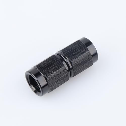 AC PERFORMANCE -3 AN Female to -3 AN Female Straight Swivel Coupler Union Fitting Adapter Aluminum Black - color: Black 0, size: 3AN
