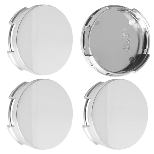 2.5Inch 63MM Wheel Center Caps for Toyota Corolla Camry Highlander RAV4 Rim Hub Caps, Pack of 4 (Chrome, Outer 63MM, Inner 61MM, Easy DIY Installation) - color: Chrome, size: Outer 62.7MM , Inner 60.6MM