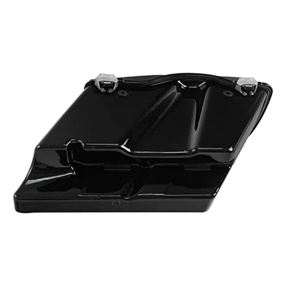 TCMT 5" Stretched Extended Saddlebags 6X9" Speaker Lids lED Rear Fender Fit For Harley Touring Road King Electra Street Road Glide 2009-2013 - color: Rear Fender Smoke Lens, size: 5" Stretched Saddlebags 6x9" Lids(Black Latches)