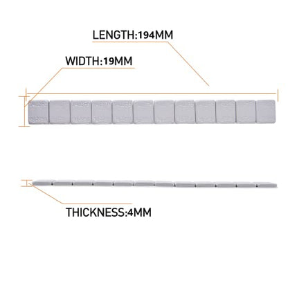 AAIN Stick on Wheel Weights, EasyPeel Tape, 4 Boxes/2304pcs, 1/4oz, 0.25oz