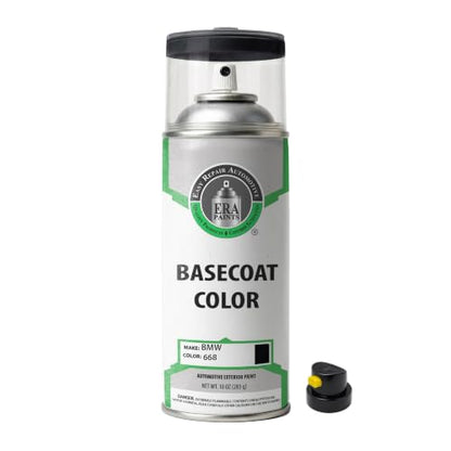 ERA Paints - 668 - Jet Black for BMW Exact OEM Color Match Automotive Touch Up Paint for Cars - Spray Paint with Premium Spray Nozzle - Basic Kit - Made in USA - style: Spray - Basic Kit