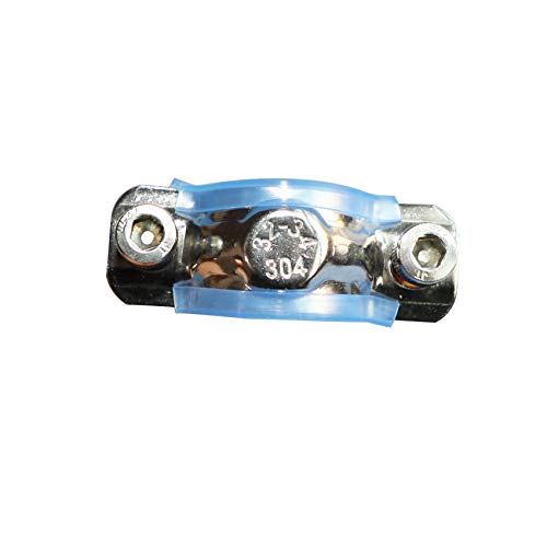 AKIHISA 2 Pcs 304 Stainless Steel Pipe Supports, Wall Mount Ceiling Mount Pipe Hanger, Pipe Holder for OD Pipe 102-108MM Adjustable Height Range 50-100mm - size: 102-108mm, style: Adjustable Height 50-100mm