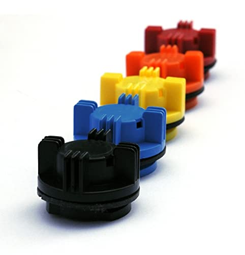 Battery Vent Caps (NOT DESIGNED FOR CAR BATTERIES) BLACK / 1 pc - color: BLACK