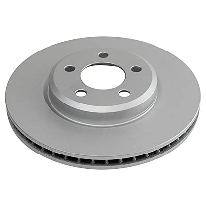 TRQ Front and Rear Brake Rotor Set G Coated - style: BRA15436