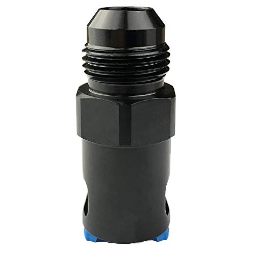 Fuel Line 8AN Male to 3/8 SAE Quick Connect/Disconnect Female Push On EFI Pushlock Fuel Rail Line Hose Fitting Adapter LS LS1 LS3 Aluminum Black Anodized -8 AN to 3/8 inch - color: Black+Blue, size: 8AN to 3/8