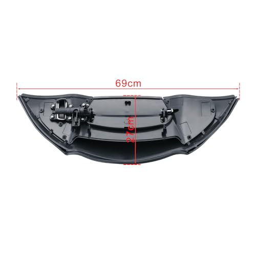 Vivid Black Fairing Air Duct, Air Duct Baffle and Actuator Assembly Kit Compatible with Harley Davidson Road Glide 2015-2023
