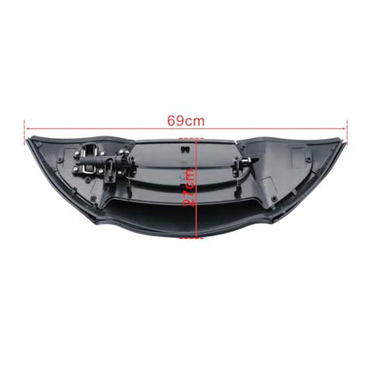 Vivid Black Fairing Air Duct, Air Duct Baffle and Actuator Assembly Kit Compatible with Harley Davidson Road Glide 2015-2023
