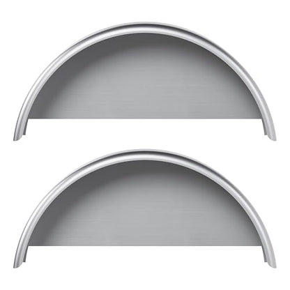 HECASA Single Axle Trailer Fenders W/Fender Backs Fits 14" to 16" Wheels - size: 2 Pcs