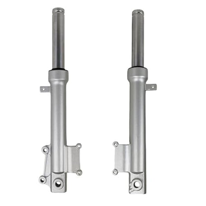 RedCap Front Shock Absorbers Forks Set for 50cc 150cc Scooter Moped TaoTao VIP MaxPower 150, PowerMax 150cc Roketa GY6 Scooter Moped 452mm (Silver) - color: Silver