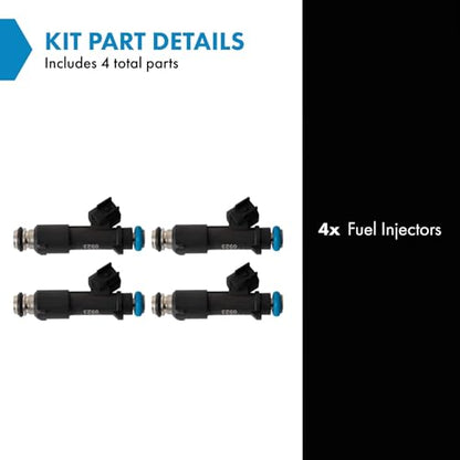 TRQ Fuel Injector Set - style: FIA58817