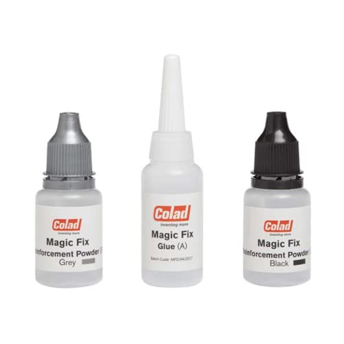 Colad Magic Fix Glue & Bonding Powder Filler Kit 4325 – Multipurpose Automotive Repair Kit for Body Filler, Plastic, and Panel Bonding Applications