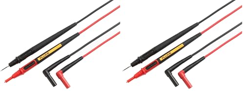 Fluke TL175 트위스트가드 테스트 리드, 직경 2mm 프로브 팁, (2팩) - size: 56.5" (Pack of 2)