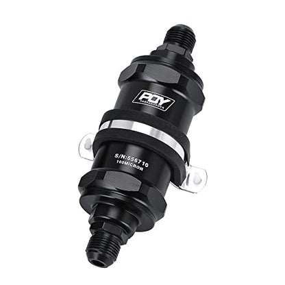 AN10 Inline Fuel Filter E85 Ethanol With 100 Micron Stainless steel element - size: AN10 - 100 Micron