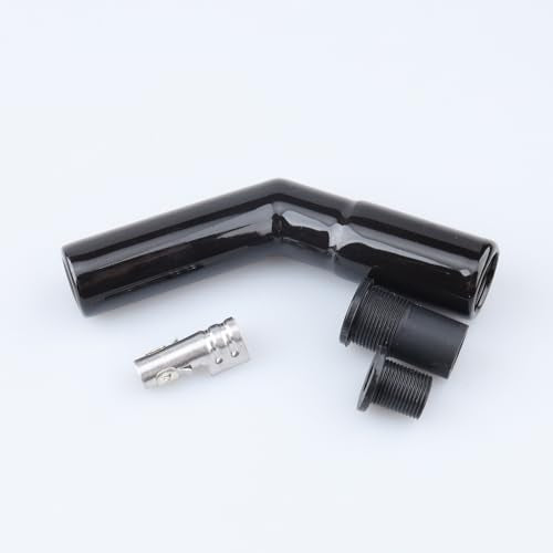 AC PERFORMANCE 45 Degree Ceramic Spark Plug Boot Kit Black - color: Black, size: 45 Degree - 1PC