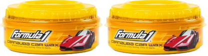 Formula 1 Carnauba Car Wax Paste - High-Gloss Shine - Polish for Car Detailing to Shine & Protect – Remove Haze and Paint Swirls w/Micropolishing Agents – Car Cleaning Supplies (8 oz) (Pack of 2) - size: 8 Fl Oz (Pack of 2)