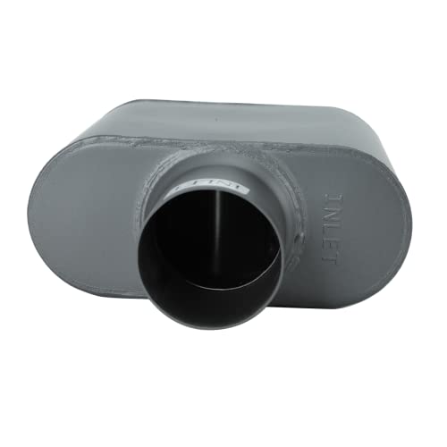 Pair of Single Chamber Performance Race Muffler 3" Center/Center Universal Steel Muffler (3 Inch) - size: 3 Inch