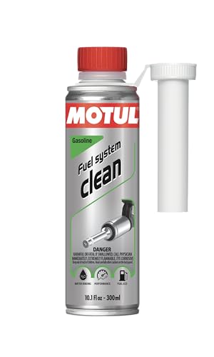 Motul Fuel System Clean for Gasoline Engines | Cleans Injectors, Valves & Combustion Chamber | Restores Acceleration & Throttle Response | Helps Prevent Engine Wear | 300ml