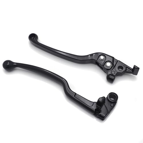 SKULL PIVOT- Black Motorcycle Brake Clutch Levers Adjustable Replacement Compatible with FZ6 FZ8 FZ07| 09 FJ09 MT07| 09 XSR700 900 - color: Black