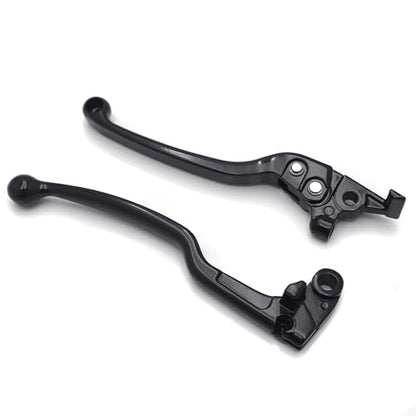 SKULL PIVOT- Black Motorcycle Brake Clutch Levers Adjustable Replacement Compatible with FZ6 FZ8 FZ07| 09 FJ09 MT07| 09 XSR700 900 - color: Black