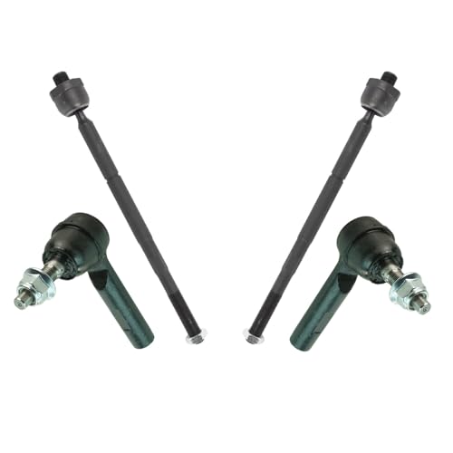 TRQ Inner and Outer Driver and Passenger Side Tie Rod Set 4 Piece - style: PSA48908