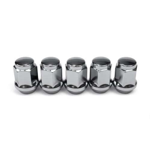 5PCS M12x1.5 Wheel Lug Nuts 6509769AA Compatible with Chrysler 300M Sebring Town & Country Dodge Grand Caravan Caliber Journey Jeep Compass Patriot BMW Honda Isuzu Replaces 611-074