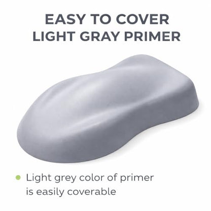 LiME LiNE 2K Urethane Primer Surfacer Aerosol Spray Can – High Build Sandable Automotive Primer: 2 Part Professional Finish: Light Gray (Pack of 1) - color: Pack of 1