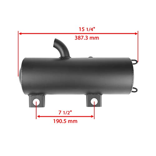 Caltric Exhaust Muffler & Pipe with Gasket Spring Kit Compatible with Polaris Scrambler 500 2000-2012